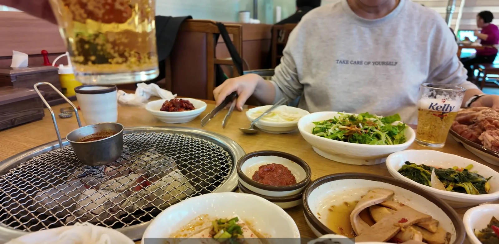 제주올레 1코스를 걷고 나서 먹은 제주 현지 식사 한 상